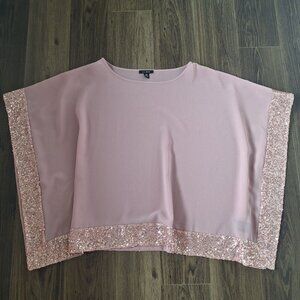 💙 Le Bos Sequined Oversized Top Size 16/18 Formal Preppy Night Out